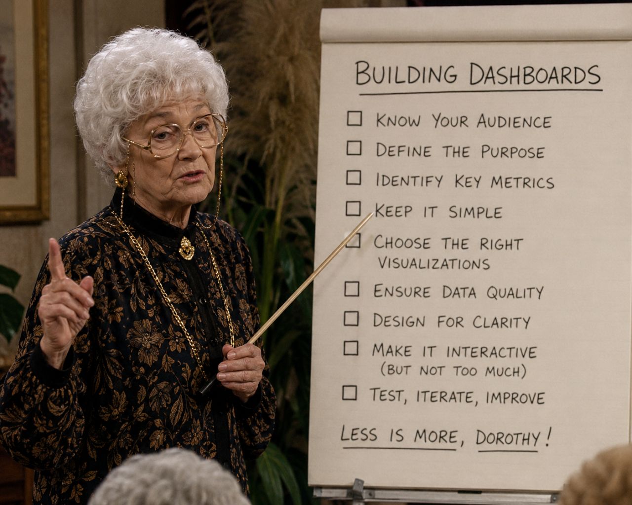 A Golden Girls style portrait, playing on the "which Golden Girl are you" close of this post
